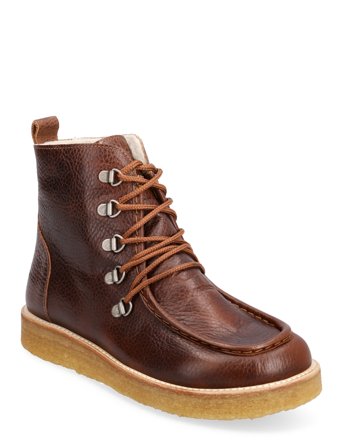 ANGULUS Boots - Flat - With Laces - Brown - 38