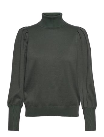 Srleana Roll Neck Knit Green Soft Rebels