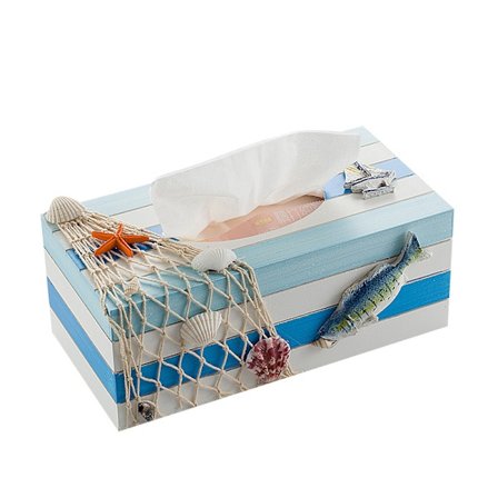 Välimeren tyyliin suunniteltu luova kodin sisustus - paperinen laatikko B