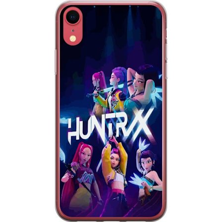 Kompatibel Mobilcover til Apple iPhone XR Kpop-inspireret Huntrix-gruppe farverig scenetegning med pigekraft æstetik og neonbelysning