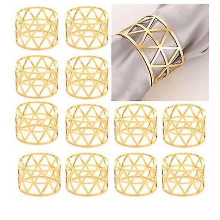 Servietringe, 12 stk. Udhulede servietringeholdere Servietring