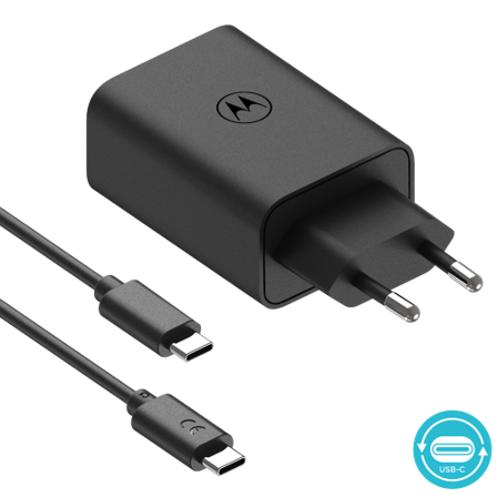 Motorola TurboPower 50 Duo USB-C + USB-A w/ USB-C cable