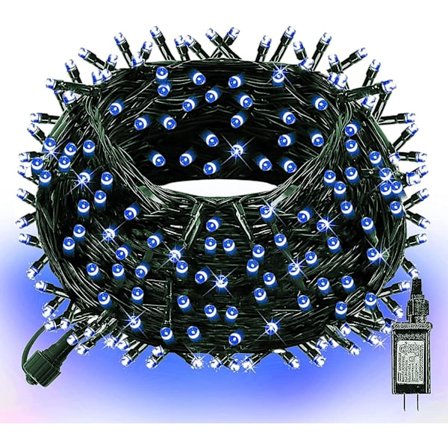 Lyse 20 meter 200 LED Julelys, Julelyskæde Forbind Blå