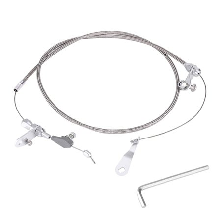 Kickdown-kabel til Ford C6 gearkasse i rustfrit stål