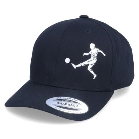 Forza - Svart adjustable Keps - Kids Football Player Kick Black Adjustable @ Hatstore