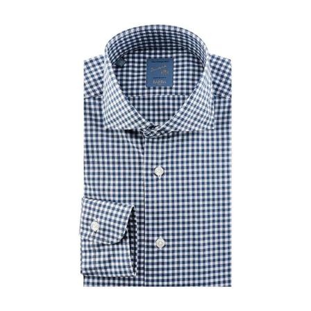 Barba Casual Shirts Blå, Herre Skjorter