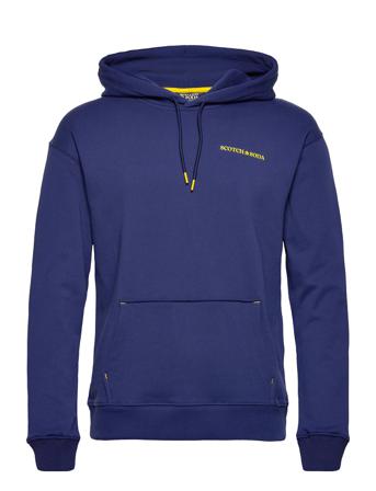 Unisex Hoodie In Organic Cotton Hoodie Trøje Blå Scotch & Soda