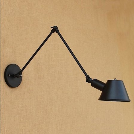 Landlig Retro Dekorativ Svingarm Metall Vegglampe 6w