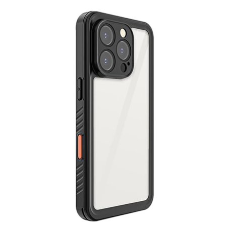 Coque 360° Foran Bagpå til iPhone 16 Pro Max IP68 Ultra Forstærket Eiger Transparent
