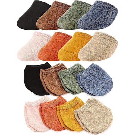 8 Par Toe Topper Liner Halv Sokker Sømløse Dame Sokker
