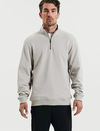 Bread & Boxers Half Zip - Beige - XL