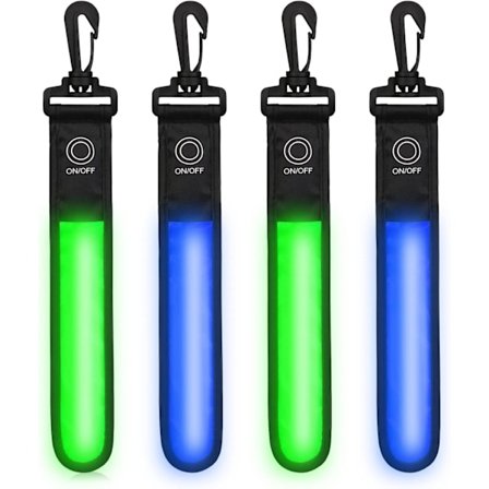 4-pakning 3-modus LED-blinkende refleks LED-anheng for barn Refleks Reflekslysstripe for skolesekk Ryggsekk Vandring Løping Jogging D