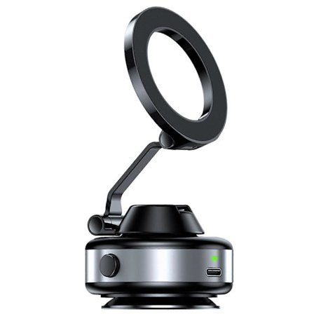 Vikbar Magnetisk Biltelefonhållare Vakuumsugkopp MagSafe Bilfäste för Instrumentbräda Vindruta