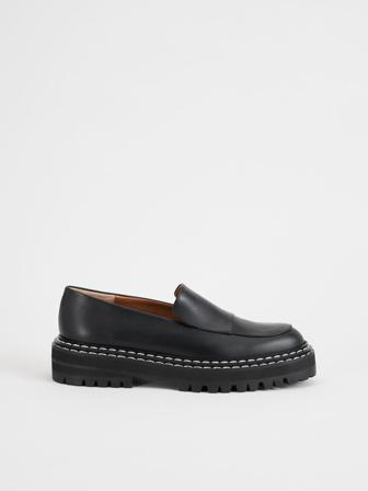 ATP Atelier Manduria Black Chunky Loafer Size: 37
