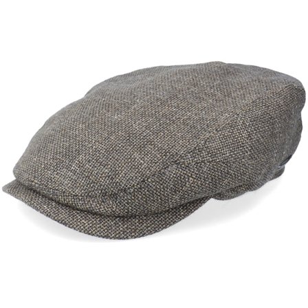Stetson - Grey - flatcap - Cap - Driver Cap Virgin Wool/Linen Flat Cap - Hatstore