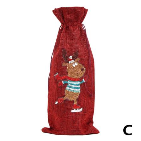 Special Drill Wine Bottle Covers Kit För Julbordsdekoration, S