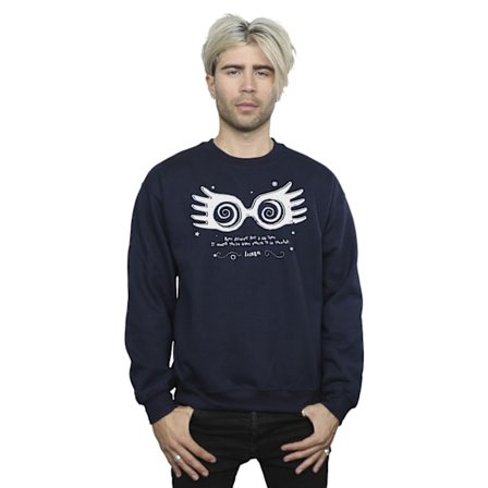 Harry Potter Mens Luna Being Different Sweatshirt 3XL Marinblå