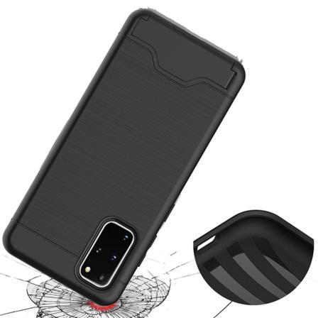 Effektivt Jensen Cover med kortrum - Samsung Galaxy S20 Plus Svart