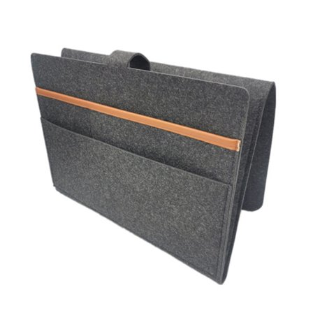 Sängbordsförvaringsväska Polyester Dubbellagersförvaringslåda för sovsalsängar Våningssängar Soffa