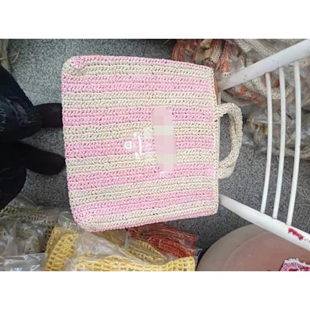 Internet kändis gräs vävd väska, handväska strandväska daglig väska