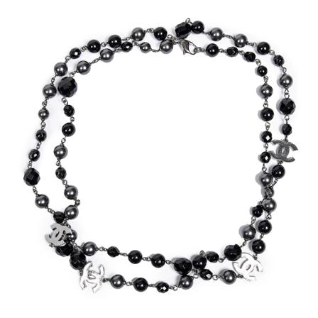 Chanel Vintage Pre-owned Jewellery , Zwart , Dames , Maat: ONE Size Vintage Sieraden