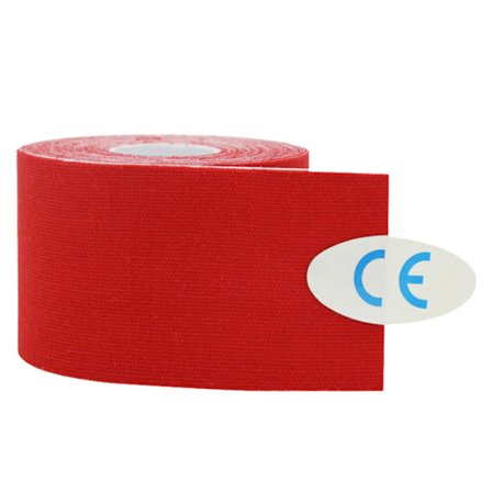 5 cm * 5 m Bomuldsstamme Skade Muskel Taping Strapping Bandage Elastisk Klæbende Sportstape Rød