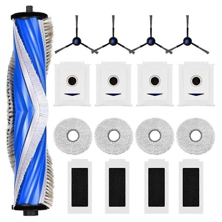 For T30 Pro Omni/T30 Omni Robot Støvsuger Hovedbørste Sidebørste Hepa Filter Moppeklut Støvpose Tilbehør