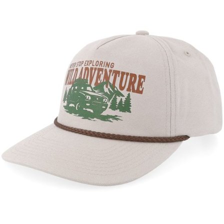 Wild Spirit - Beige snapback Keps - Off-road Exploration Gb Beige Canvas Mid Golfer A-Frame Snapback @ Hatstore
