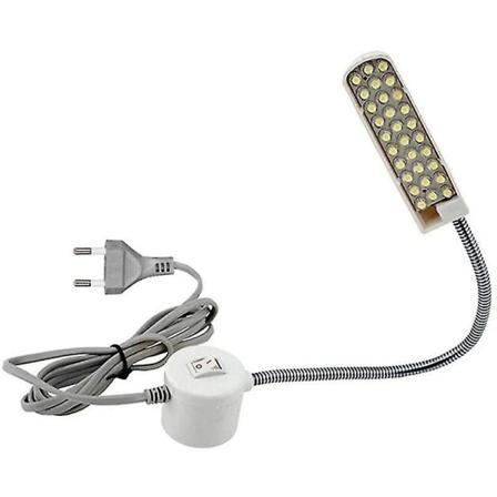 Led symaskinslampa magnetisk monteringsbas svanhalsarm