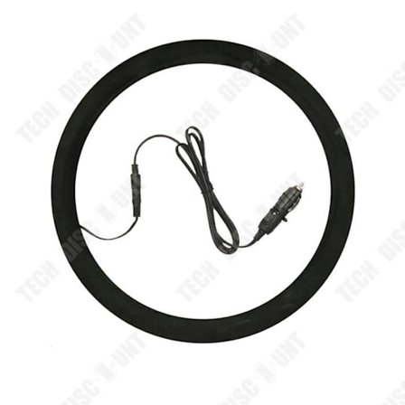 Värmefilt för ratt - TD - Universell 38cm - 10W - 12V - Halkfri