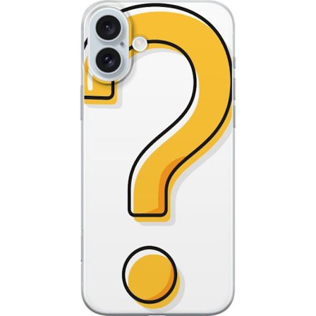 Kompatibelt Mobildeksel til Apple iPhone 16 Plus Spørsmålstegn