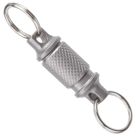 Nøkkelring i titanlegering, universell spenne, bilnøkkelring, hurtigspenne, mini universell roterende ringspenne, unisex