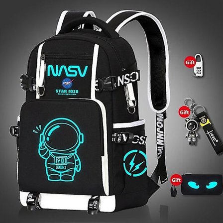 Vattentät lysande barnryggsäck Barn skolväskor för pojkar Ortopedisk skolryggsäck Primär skolväska Bokväska Mochila