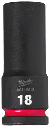 Milwaukee Shockwave Impact Duty Kraftpipe 1/2" firkant, dyp 18 mm, Håndverktøy