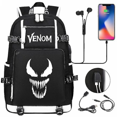 Venom Fashion Tryckt Usb Ungdom Skolväska (2-108)