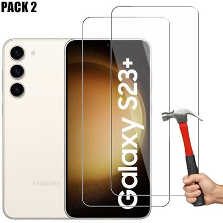 Lot-2 härdat glas för Samsung Galaxy S23 Plus High Definition Screen Protection