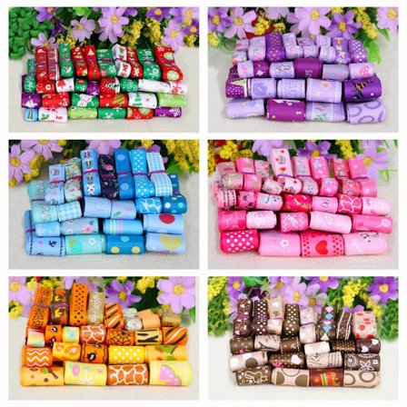 12 Yards/lot (1yard/style) Grosgrain Satin Ribbon random mixed Size/Style for Wedding Party Christmas Decoration DIY Gift Crafts
