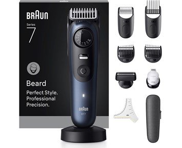 Braun Styler BT 7540 Black / Deep Blue - Vattentät skäggtrimmer med 40 längdinställningar