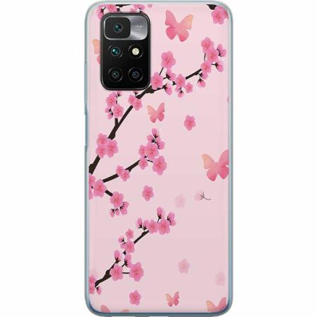 Xiaomi Redmi 10 Genomskinligt Skal Blommor