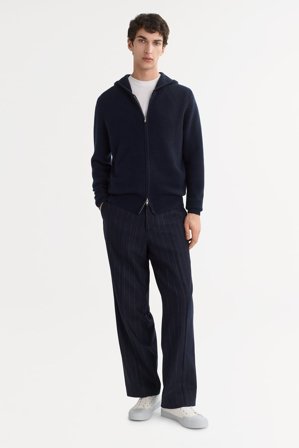 Soft Goat - Men's Chunky Hoodie - Kapuzenpullover aus Kaschmir - XXL - Navy