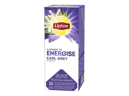 LIPTON Te Earl Grey, 25 inslagna tepåsar 25/fp - Lyreco - Kök och servering - Kaffe och te - Te