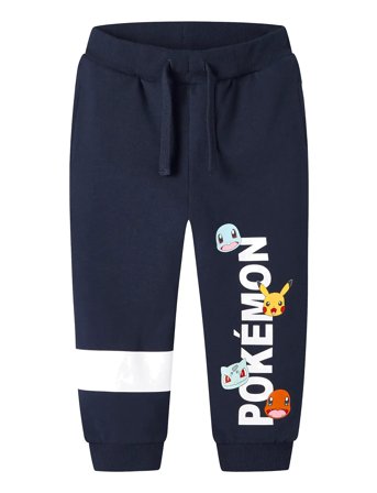 name it Nmmjussy Pokemon Nreg Swe Pants Bru Sky - Navy - 92