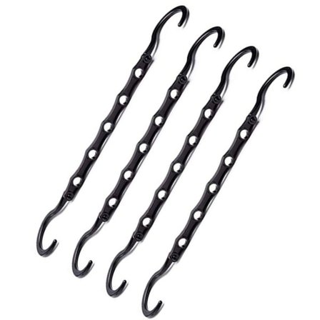 IC NOE plassbesparende sammenleggbare kleshengere 5-pakning svart