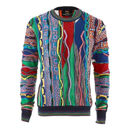 Carlo Colucci, Sweater Paars, Heren, Maat:XS