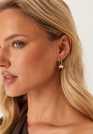 BY JOLIMA Palma Mini Hoop Gold Onesize