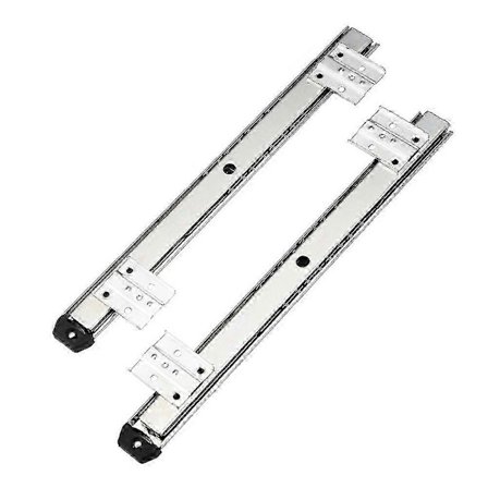 35Key Skrivebordskuff Skinne Skrivebordsskuff Skyveskinne Justerbar Sidemontering Passer Under Skrivebord Datamaskin Skyveskinne