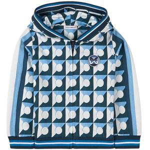 Kids - Dolce & Gabbana Blue Abstract Print Full Zip Hoodie 18-24 months - Jumpers and knitwear - 18-24 months - Blue