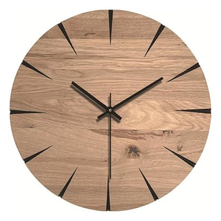 Analog Väggklocka 30cm - Trä