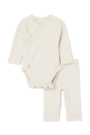 RIKIKI Set i pointelle LINN Bodies & Vit 68