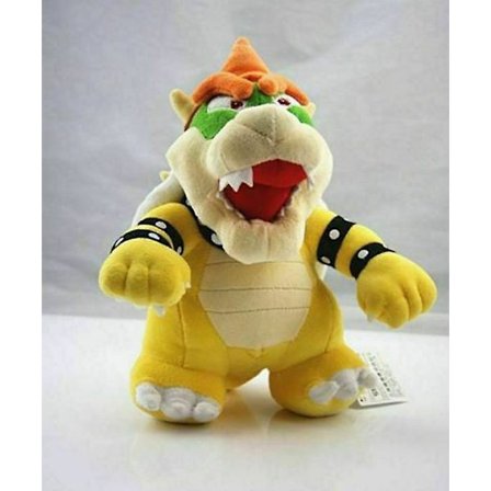 Tegneserie 9,5'' Super Mario Bros Bowser King Koopa Fyldt Plyslegetøj Dukke Børnegave